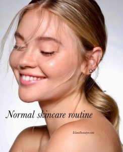 healthy normal skin with balanced hydration and natural glow