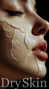 Extreme dry skin damage and cracking caused by barrier dysfunction before an effective dry skin repair routine