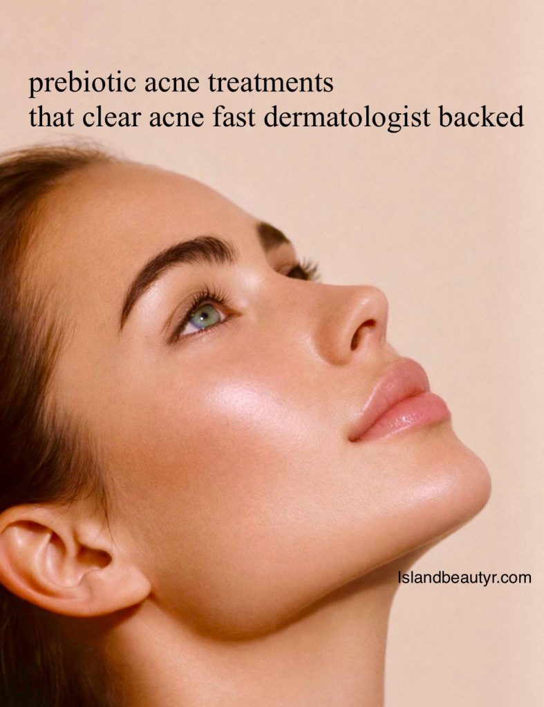 prebiotic acne treatments that clear acne fast and support skin microbiome balance