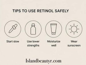 Tips to use retinol safely and protect the skin barrier