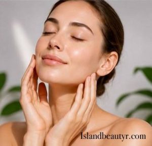 Healthy glowing skin after skin barrier recovery with improved texture, hydration, and reduced sensitivity.