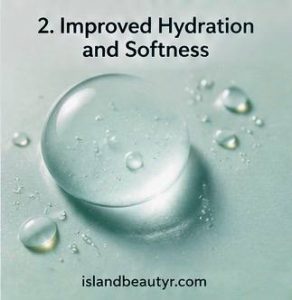 improved skin hydration and softness as a sign of a healing skin barrier